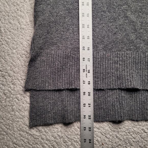 J. Crew Sweater XXS Gray Alpaca Wool Blend Yarn Soft Hi Low Casual Basic H3911 - Picture 7 of 7